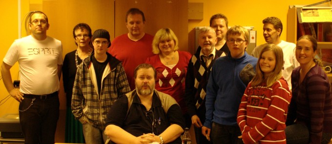 Nya radioamatörer 2010 tillsammans med provförättare och kursledarna